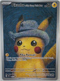 PIKACHU WITH GREY FELT HAT POKEMON X VAN GOGH